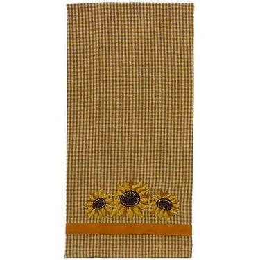 Mustard Nutmeg Sunflowers Towel Set Of Two ETGD0006 - The Fox Decor
